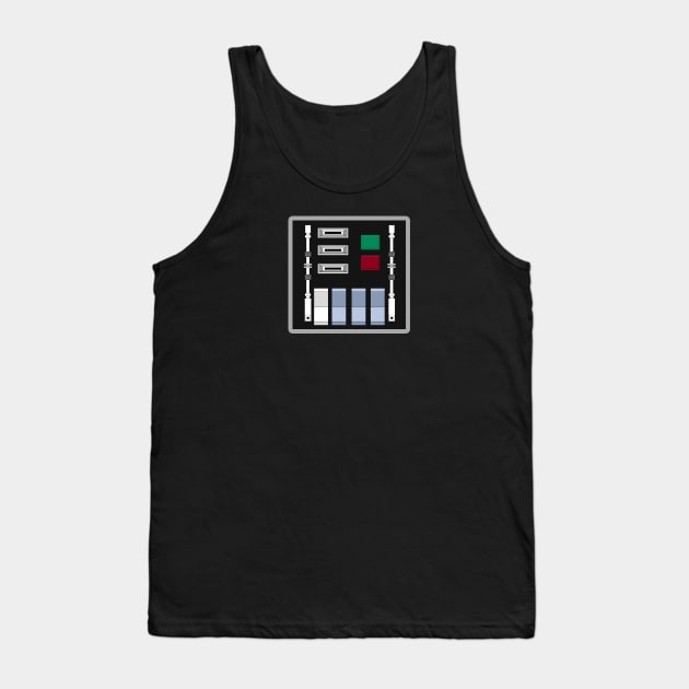 Vader Control Panel Tank Top by geeklyshirts